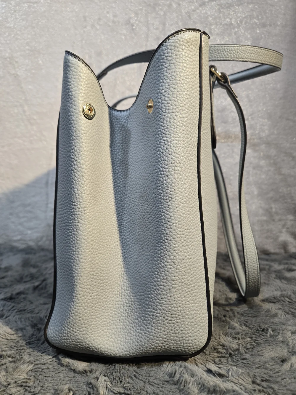 Nanette Lepore Light Powder Blue Pebbled Tote